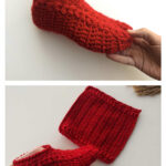 Flat Puff Stitch Socks Free Crochet Pattern and Video Tutorial