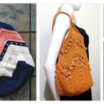Granny Square Bottom Bag Free Crochet Pattern