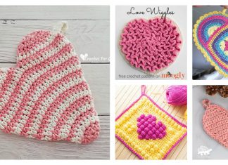 Heart Potholder Free Crochet Pattern