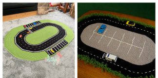 Race Track Rug Free Crochet Pattern