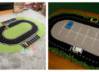 Race Track Rug Free Crochet Pattern