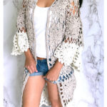 Rose Kimono Cardigan Free Crochet pattern