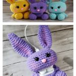 Sugar Plum Airpod Bunny Case Crochet Pattern