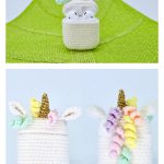 Unicorn AirPods Case Crochet Pattern