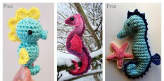 Amigurumi Seahorse Free Crochet Pattern and Paid