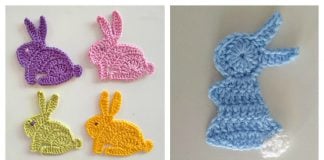 Bunny Rabbit Applique Free Crochet Pattern