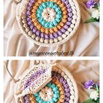Camellia Handbag Circle Bag Free Crochet Pattern