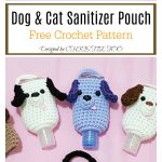 Dog & Cat Sanitizer Pouch Free Crochet Pattern
