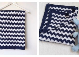 Interlocking Shell Stitch Blanket Free Crochet Pattern