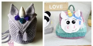 Unicorn Backpack Free Crochet Pattern Paid
