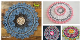 3D Flower Doily Free Crochet Pattern