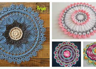 3D Flower Doily Free Crochet Pattern
