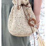Drawstring Bag Free Crochet Pattern