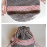 Evelyn Drawstring Bag Free Crochet Pattern