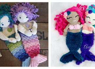 Mermaid Ragdoll Free Crochet Pattern and Paid