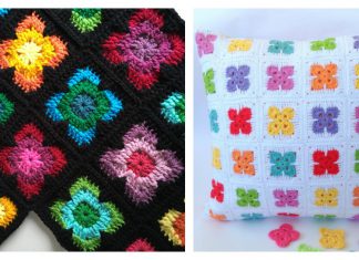 Retro Vibe Square Free Crochet Pattern