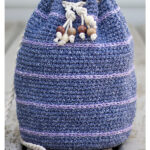 Simple Drawstring Bag Free Crochet Pattern
