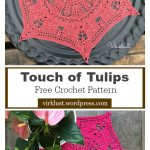 Touch of Tulips Doily Free Crochet Pattern