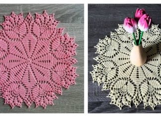 Tulip Doily Free Crochet Pattern and Video Tutorial