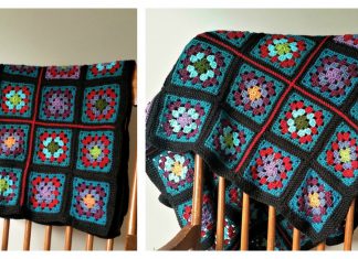 Granny Square Blanket Free Crochet Pattern