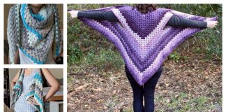 Granny Triangle Shawl Vest Free Crochet Pattern