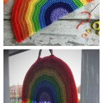 Happy Scrappy Rainbow Decoration Free Crochet Pattern