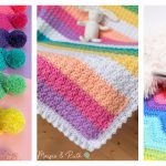 Rainbow Baby Blanket Free Crochet Pattern