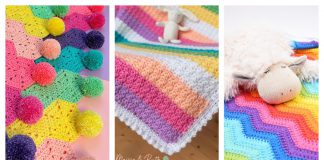 Rainbow Baby Blanket Free Crochet Pattern