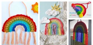Rainbow Decoration Free Crochet Pattern