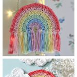 Rainbow Hanging Decoration Free Crochet Pattern