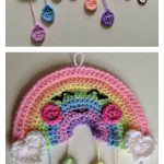 Rainbow Showers Decoration Free Crochet Pattern
