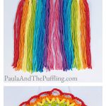 Rainbow Suncatcher Decoration Free Crochet Pattern