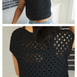 Effortless Mesh Top Free Crochet Pattern and Video Tutorial