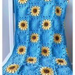 Here Comes the Sunflowers Blanket Crochet Pattern