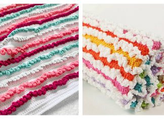 Ruffle Baby Blanket Free Crochet Pattern