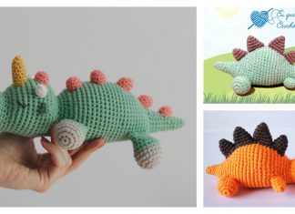 Sleeping Dinosaur Free Crochet Pattern