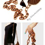 Unique Crochet Nautilus Shell Crossbody Handbag