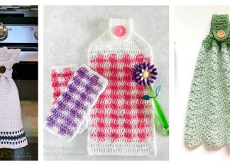 8 Kitchen Hanging Towel Free Crochet Pattern
