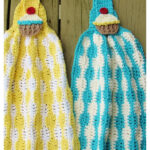 Cupcake Kitchen Hanging Towel Free Crochet Pattern