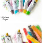 Unicorn Ice Pop Holders Free Crochet Pattern