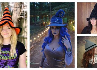 Adorable Witch Hat Free Crochet Pattern and Paid