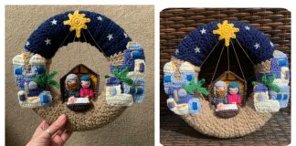 Bethlehem Nativity Wreath Crochet Pattern