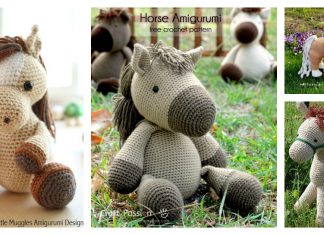 Horse Amigurumi Free Crochet Pattern and Paid