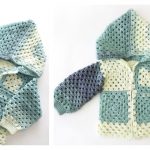 Kids Granny Square Jacket Free Crochet Pattern