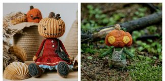 Amigurumi Pumpkin Head Doll Crochet Patterns