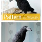 Gothic Black Raven Amigurumi Crow Crochet Pattern