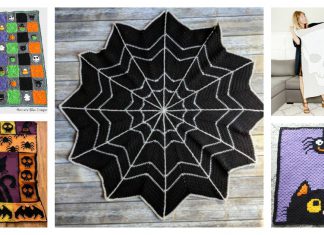 Halloween Blanket Free Crochet Pattern and Paid