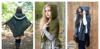 Hooded Shawl Free Crochet Pattern and Paid