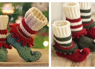 Adorable Christmas Elf Shoes Crochet Pattern