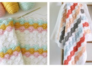 Catherine's Wheel Stitch Blanket Free Crochet Pattern